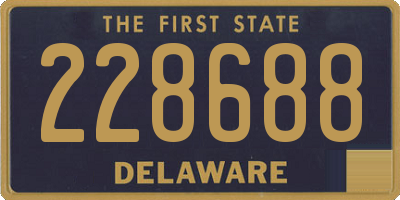 DE license plate 228688