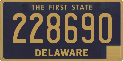 DE license plate 228690