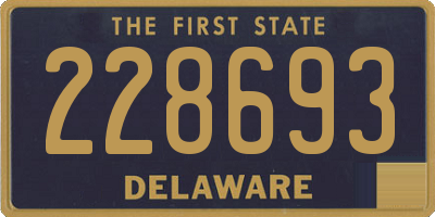 DE license plate 228693