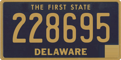 DE license plate 228695