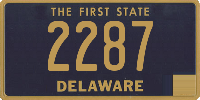 DE license plate 2287