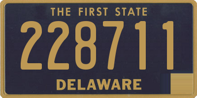 DE license plate 228711