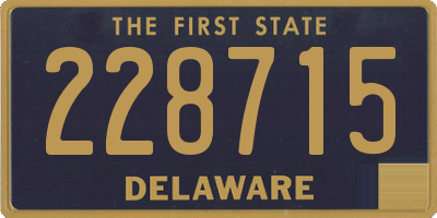 DE license plate 228715