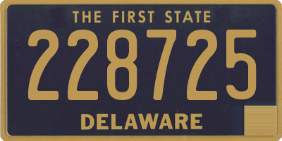 DE license plate 228725