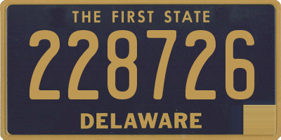 DE license plate 228726