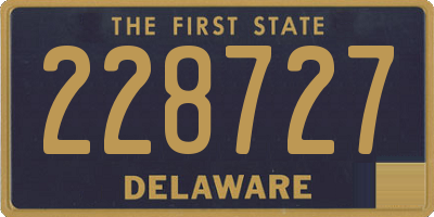 DE license plate 228727