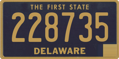 DE license plate 228735