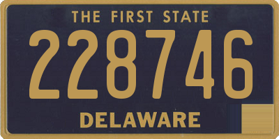 DE license plate 228746