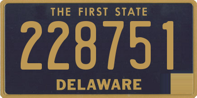 DE license plate 228751