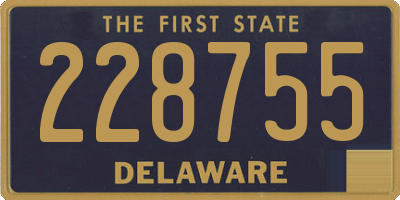 DE license plate 228755