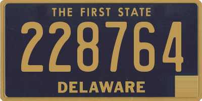 DE license plate 228764