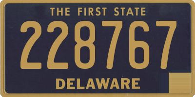 DE license plate 228767