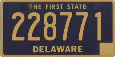 DE license plate 228771