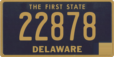 DE license plate 22878