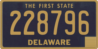 DE license plate 228796