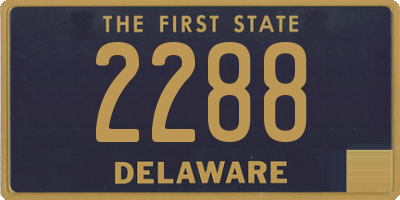 DE license plate 2288