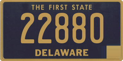 DE license plate 22880