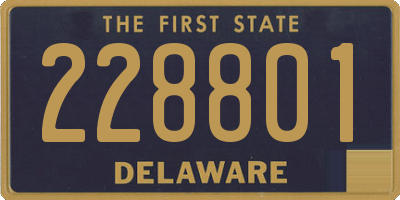 DE license plate 228801