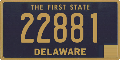 DE license plate 22881