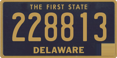 DE license plate 228813