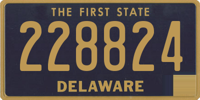 DE license plate 228824