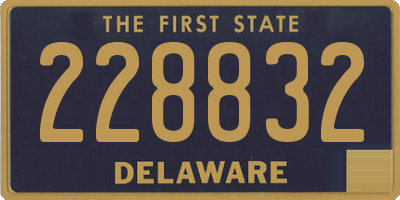 DE license plate 228832