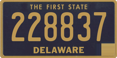 DE license plate 228837