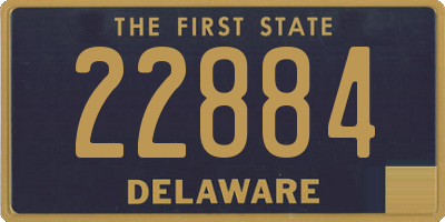 DE license plate 22884