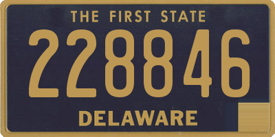 DE license plate 228846