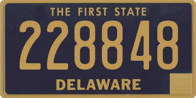 DE license plate 228848