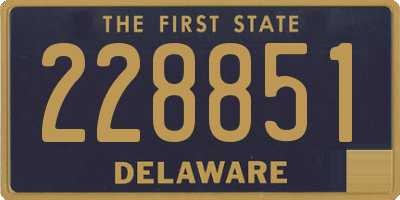 DE license plate 228851