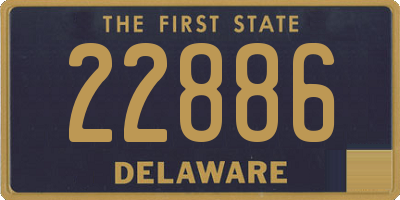 DE license plate 22886