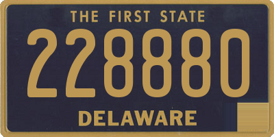 DE license plate 228880