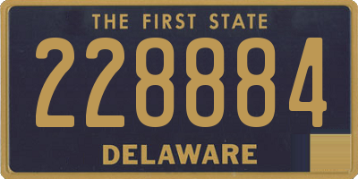 DE license plate 228884