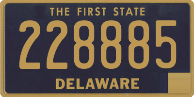 DE license plate 228885
