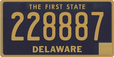 DE license plate 228887