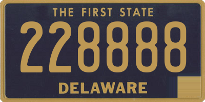 DE license plate 228888