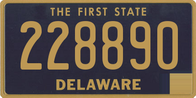 DE license plate 228890