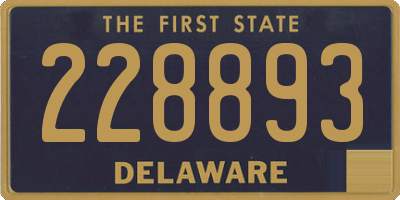 DE license plate 228893