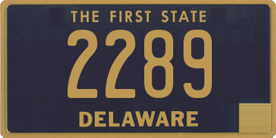 DE license plate 2289