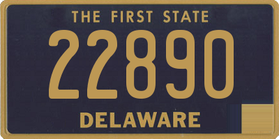 DE license plate 22890