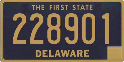 DE license plate 228901