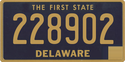DE license plate 228902