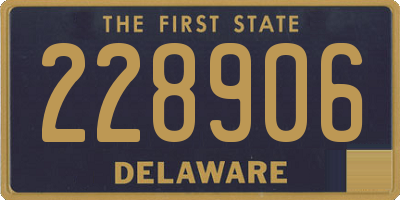 DE license plate 228906