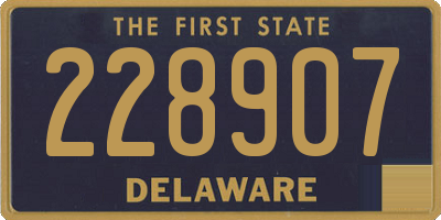 DE license plate 228907