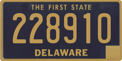 DE license plate 228910