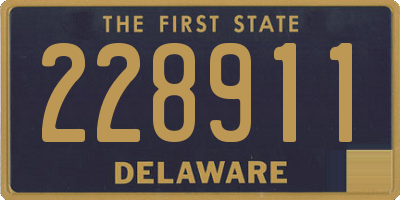 DE license plate 228911