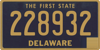 DE license plate 228932