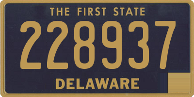 DE license plate 228937