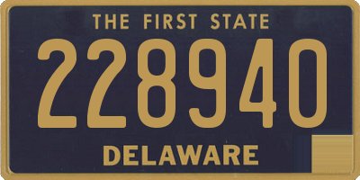 DE license plate 228940